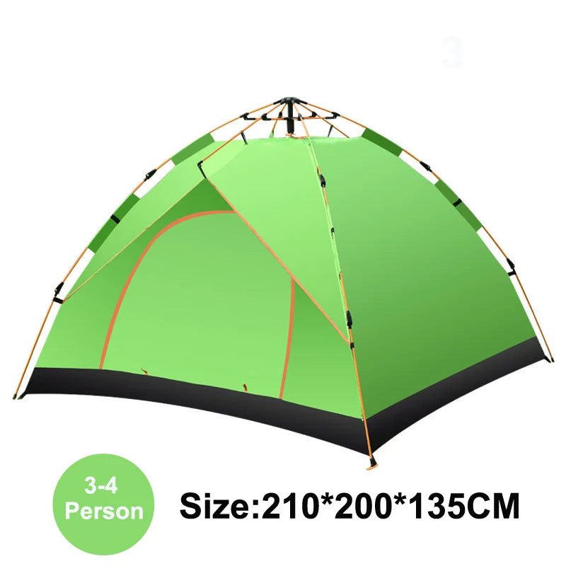 !!Survival Now™ 3-4 Person Outdoor Quick-Open Tent