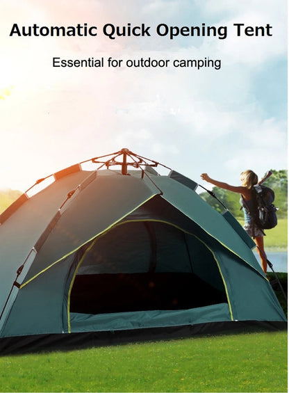 !!Survival Now™ 3-4 Person Outdoor Quick-Open Tent