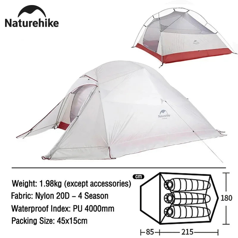 !!Survival Now™ 3-Person Backpacking Tent