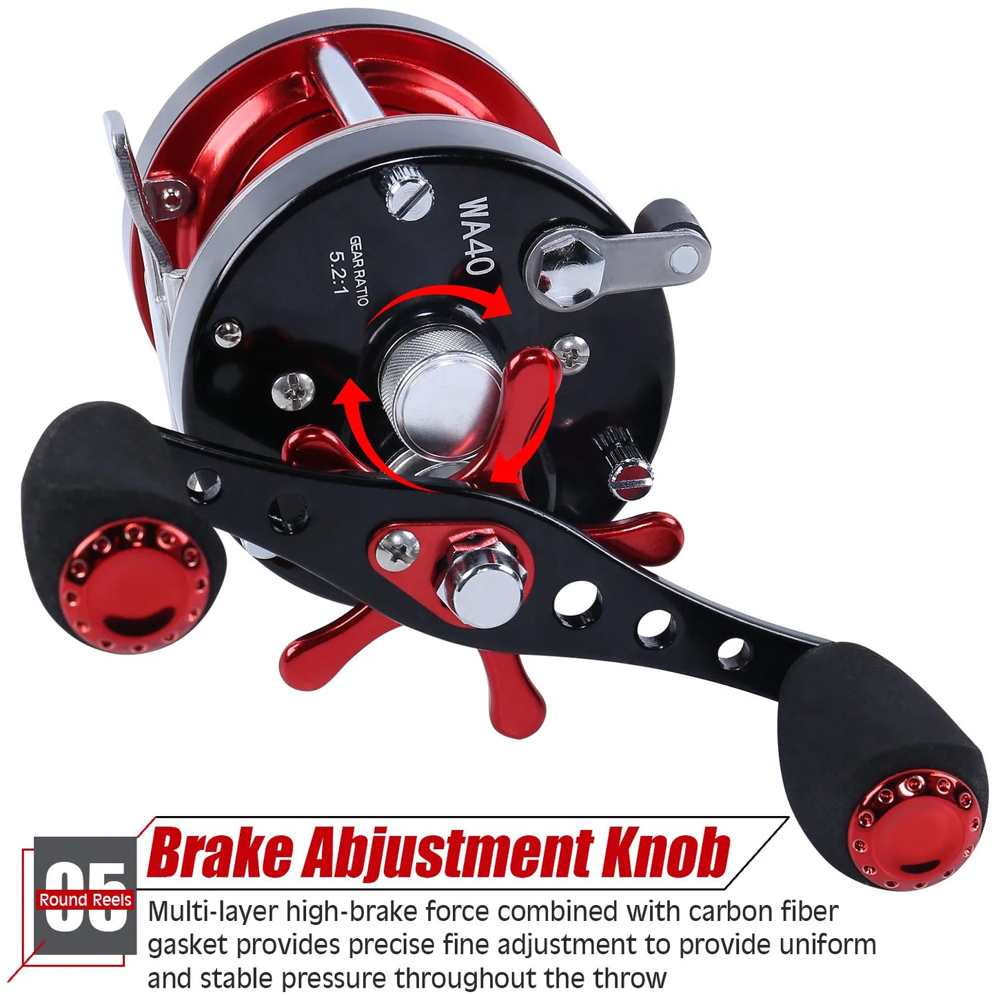 Survival Now™ WA40-60 Series Trolling Fishing Reel