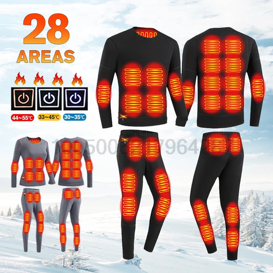 Survival Now™ Winter Heated Underwear Set