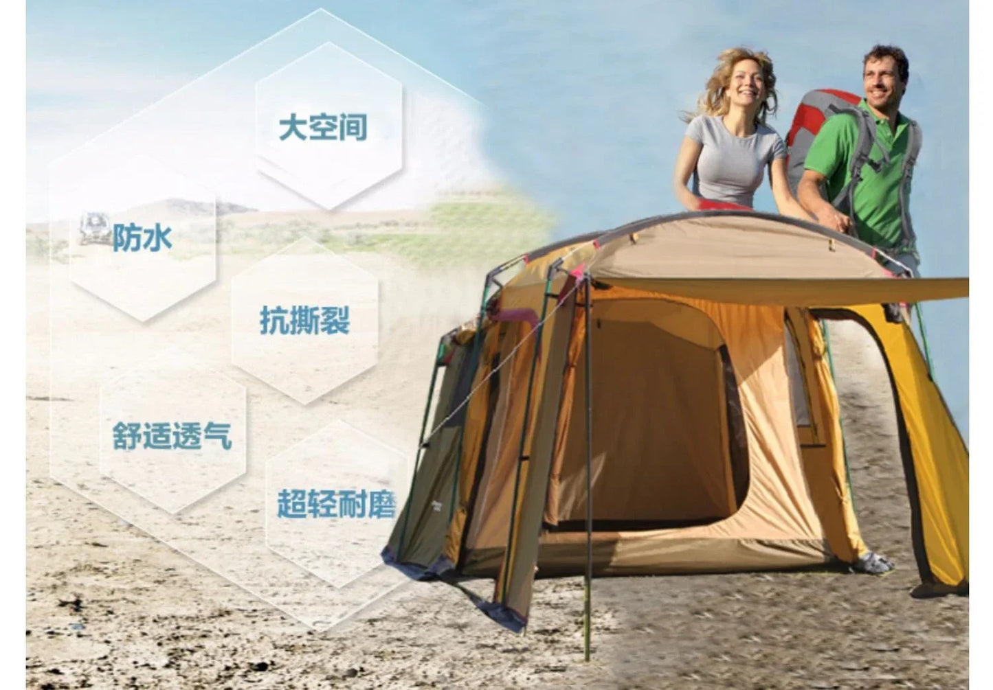 !!Survival Now™ 4-8 Person Camping Tent