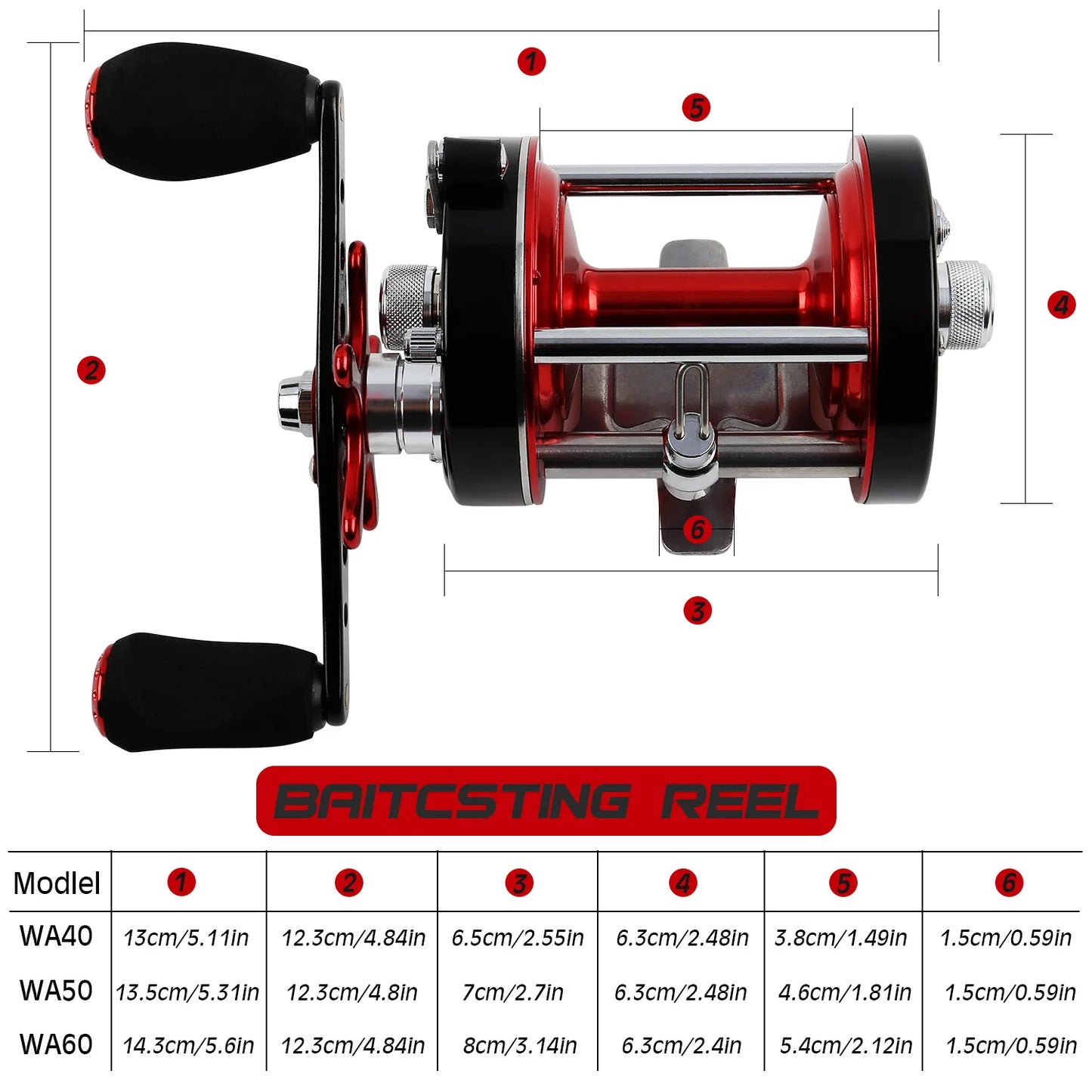 Survival Now™ WA40-60 Series Trolling Fishing Reel