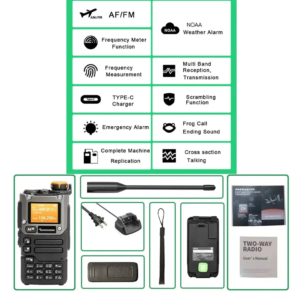 Survival Now™ 5W Air Band Walkie Talkie