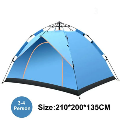 !!Survival Now™ 3-4 Person Outdoor Quick-Open Tent