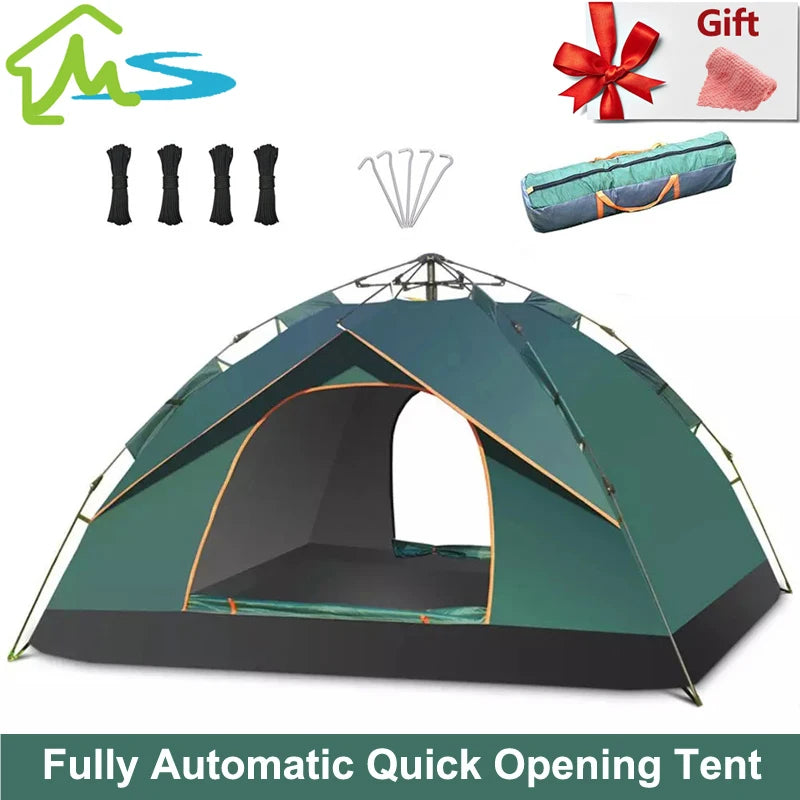 !!Survival Now™ 3-4 Person Outdoor Quick-Open Tent