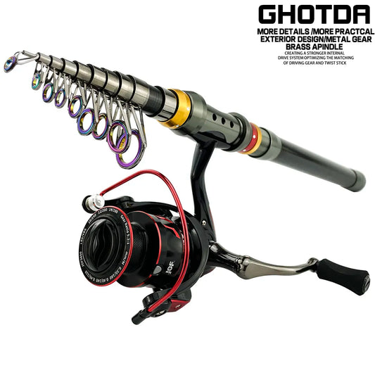 Survival Now™ Telescopic Fishing Rod Combo