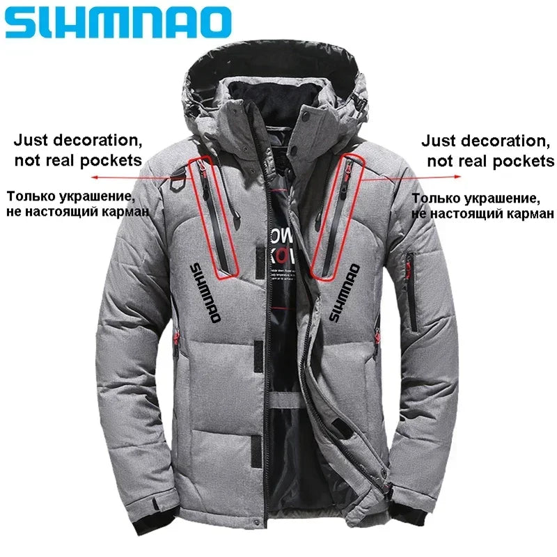 Survival Now™ Goose Down Jacket & Tactical Pants Winter Fishing Suit