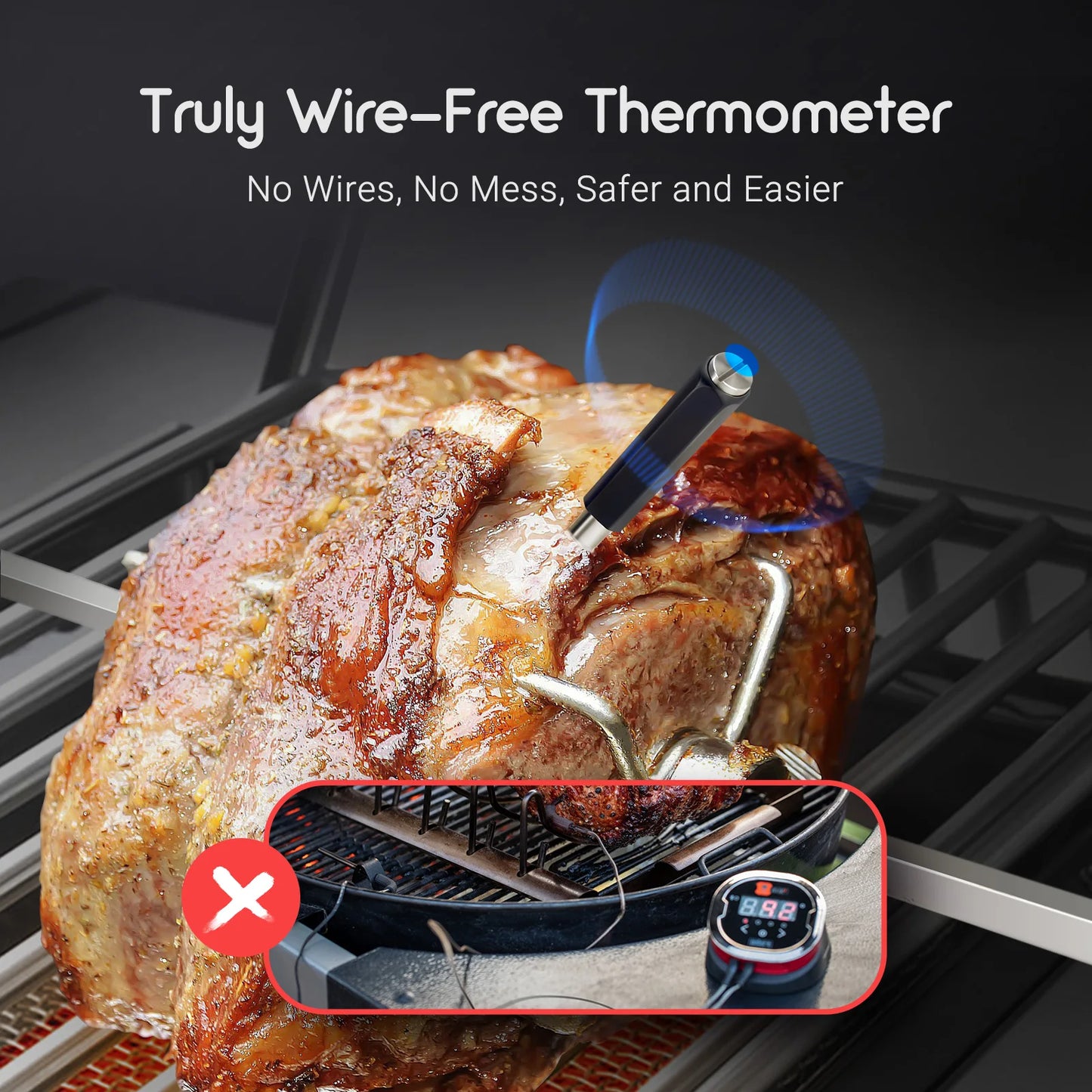 Survival Now™ Wireless Meat Food Thermometer