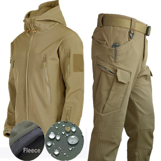 Survival Now™ Tactical Winter Fleece Jacket and Pants Tracksuit