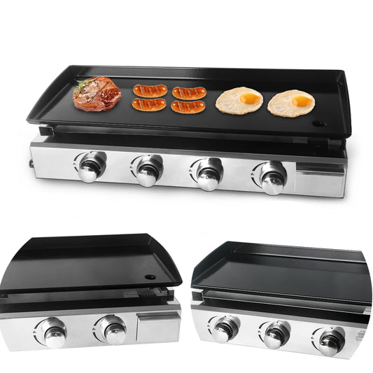 Survival Now™ 4 Burners LPG BBQ Griddle