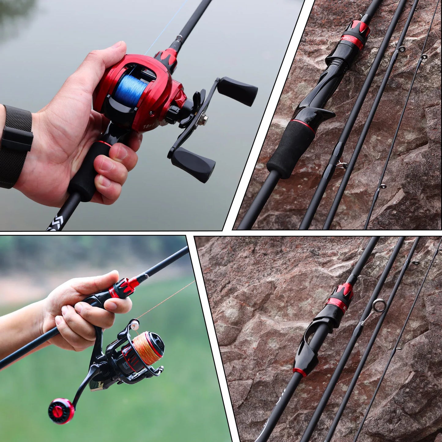 Survival Now™ Ultralight Carbon Fiber Casting Spinning Rod