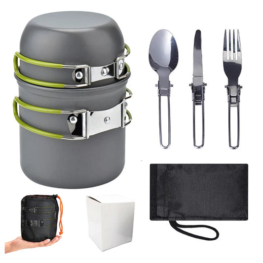 Survival Now™ Portable Camping Cookware Set