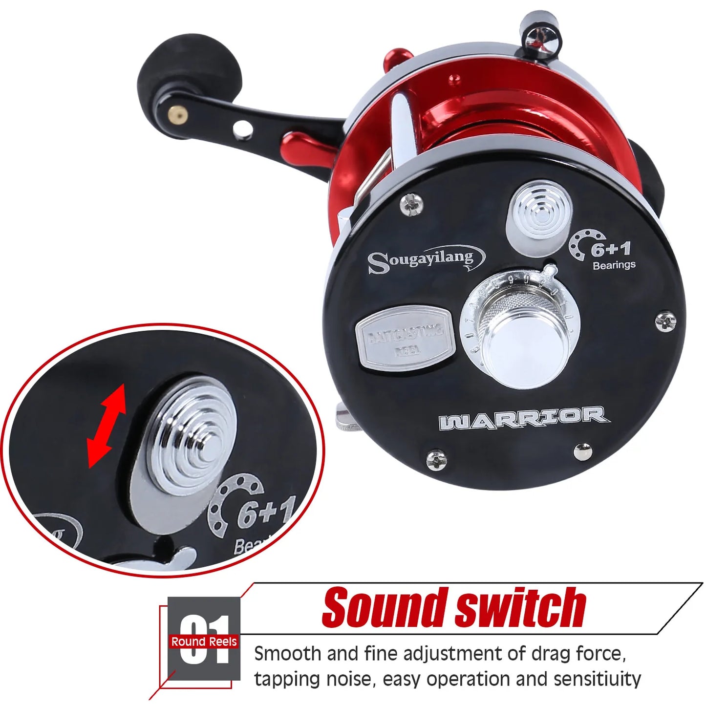 Survival Now™ WA40-60 Series Trolling Fishing Reel