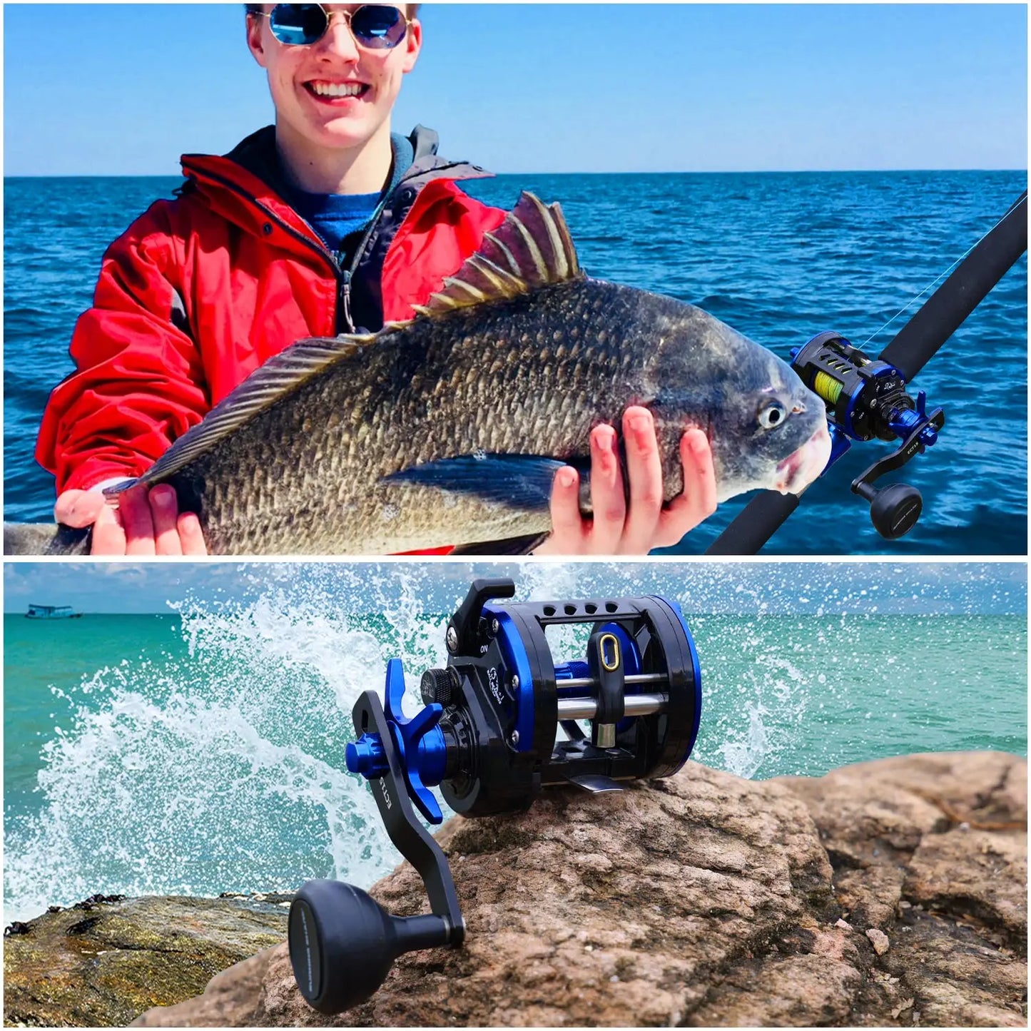 Survival Now™ Trolling Reel with Level Wind