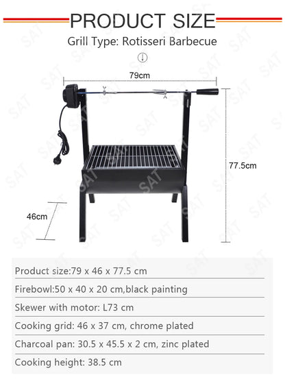 Survival Now™ Outdoor Electric Pig Spit Roaster