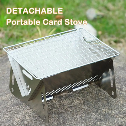 Survival Now™ Stainless Steel Charcoal BBQ Grill