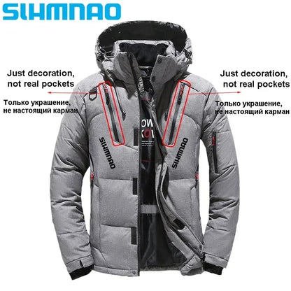 Survival Now™ Goose Down Jacket & Tactical Pants Winter Fishing Suit