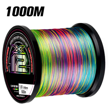 Survival Now™ Braided Green & White Fishing Line