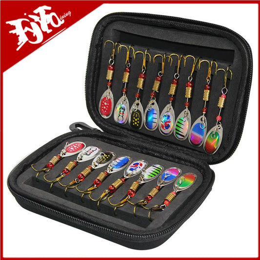 Survival Now™ Metal Spoon Spinner Fishing Lure Set