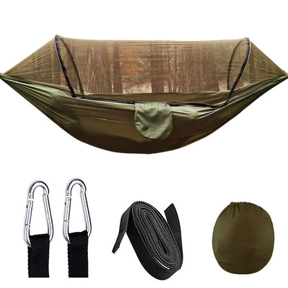 Survival Now™ Portable Outdoor Camping Hammock with Mosquito Net