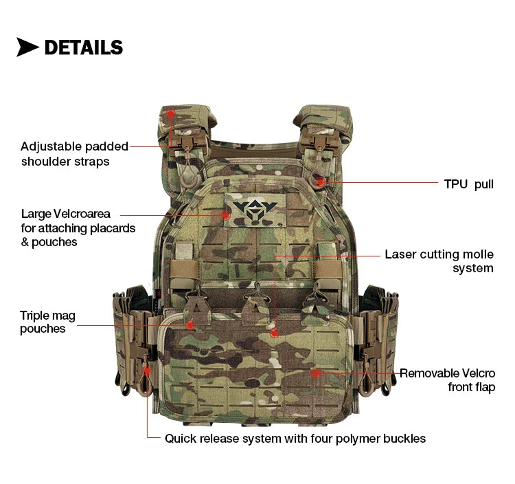 Survival Now™ Lightweight Quick Release Combat Plate Carrier