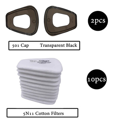 !!Survival Now™ 5N11 Cotton Filters for 6200/7502/6800 Gas Dust Mask