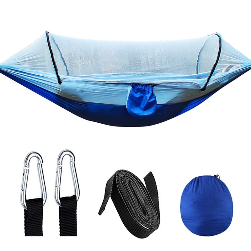 Survival Now™ Portable Outdoor Camping Hammock with Mosquito Net