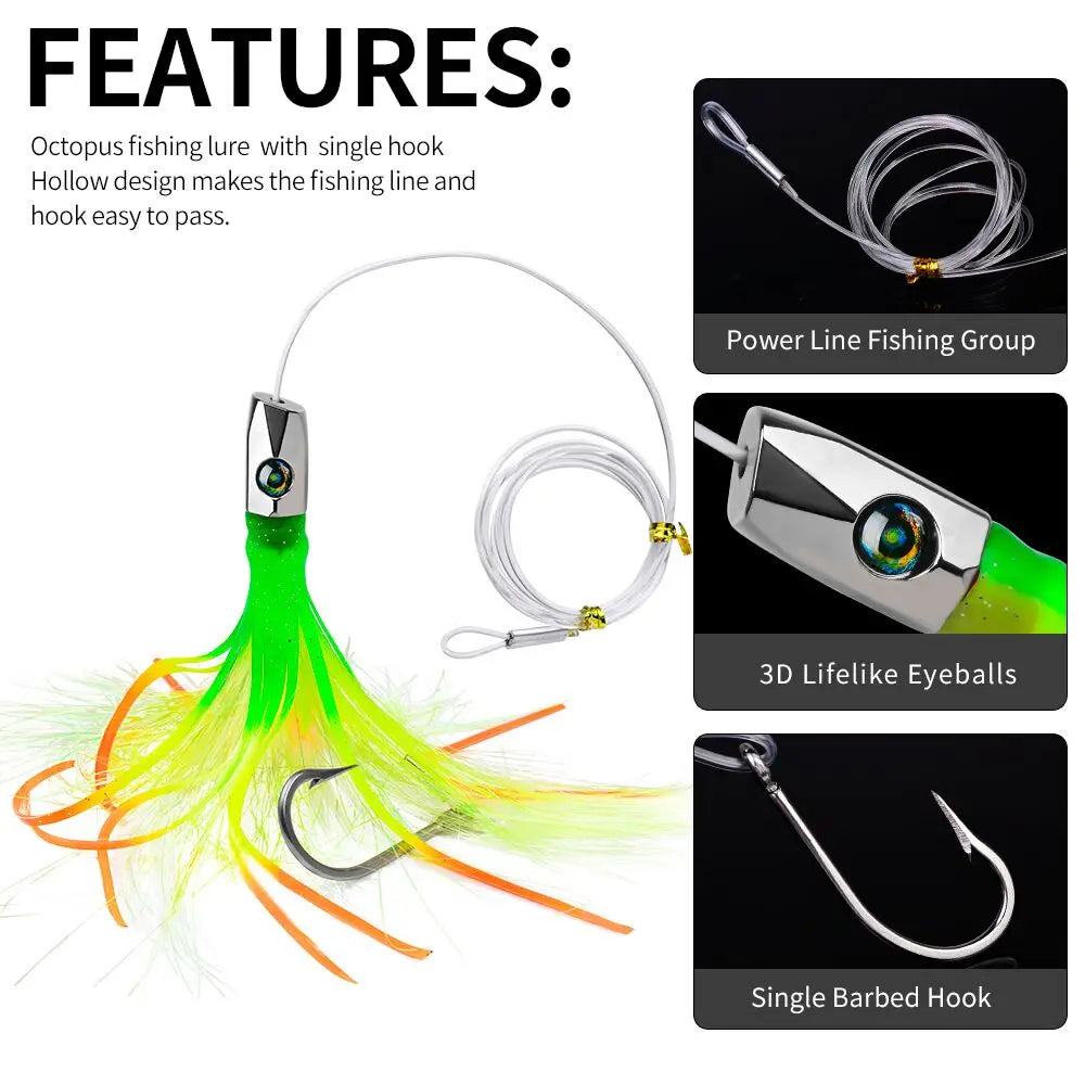 Survival Now™ 1PC Deep-Sea Skirted Fishing Lure