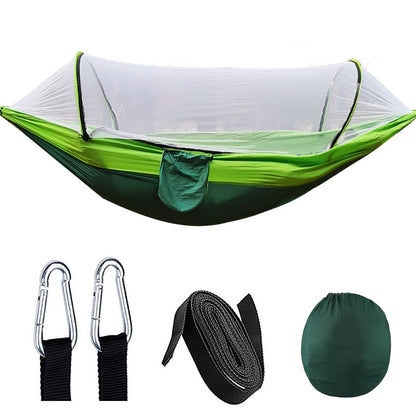 Survival Now™ Portable Outdoor Camping Hammock with Mosquito Net