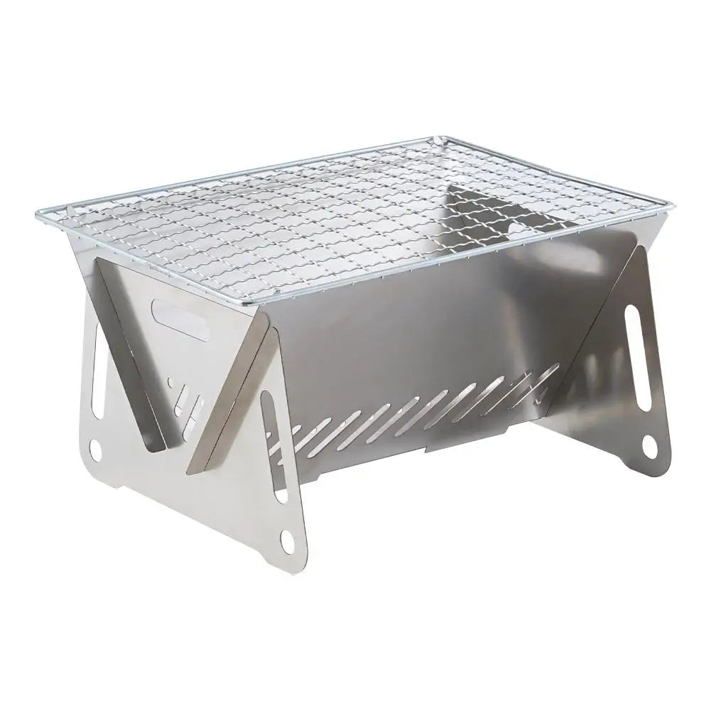 Survival Now™ Stainless Steel Charcoal BBQ Grill