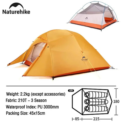 !!Survival Now™ 3-Person Backpacking Tent