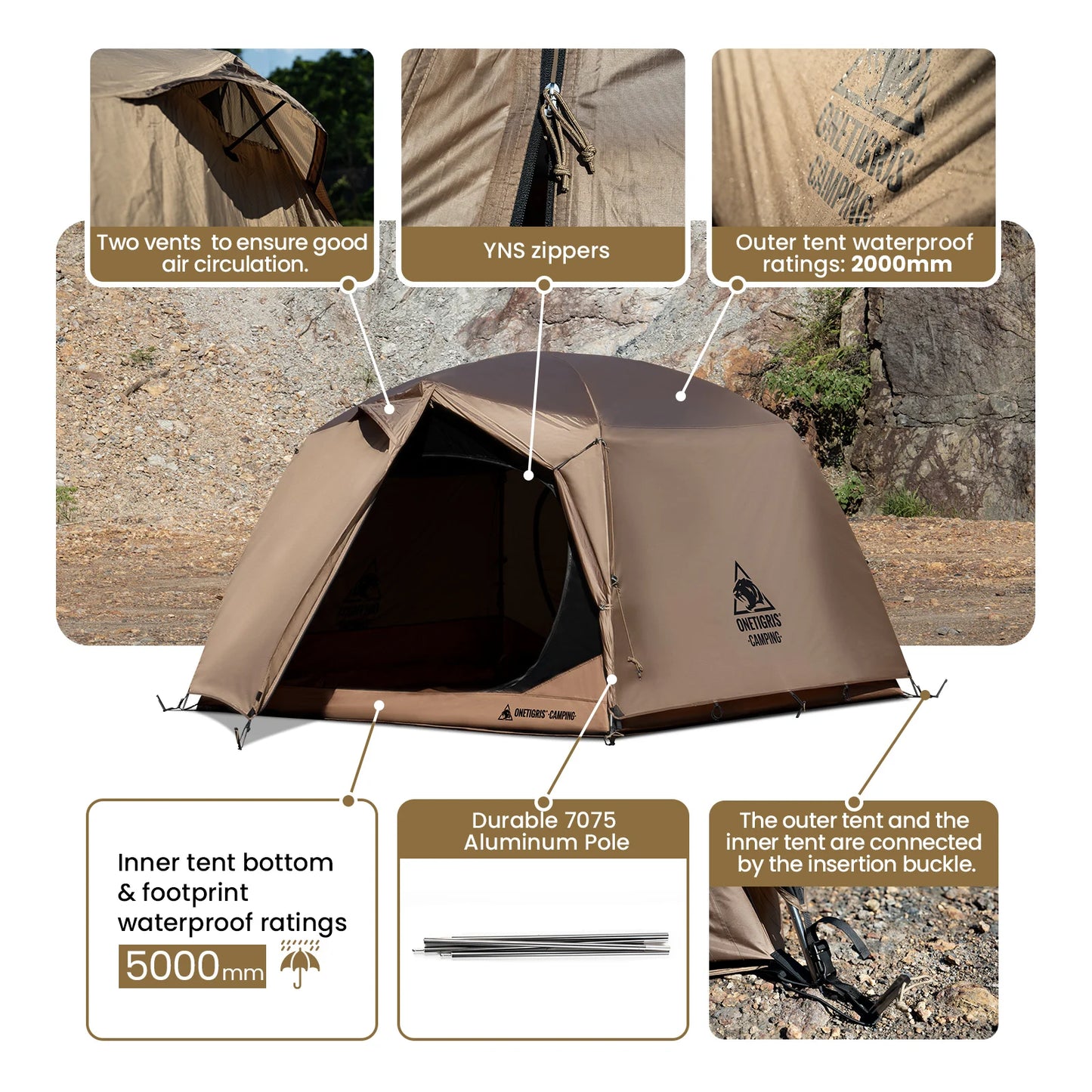 !!Survival Now™ Camping Tent