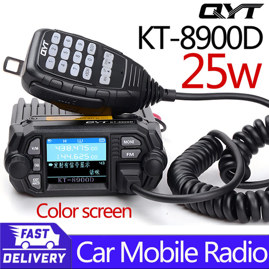 Survival Now™ 25-Watt Walkie Talkie Dual Band Mini Mobile Radio