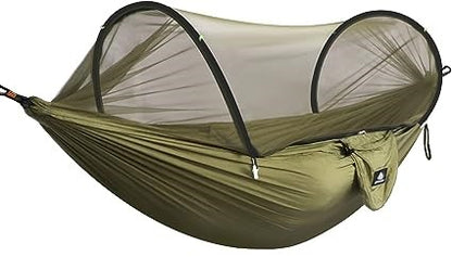 Survival Now™ Portable Outdoor Camping Hammock with Mosquito Net